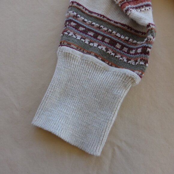 Chaps women's sweater size L, cotton/linen, pull over long sleeves, round neck - Picture 9 of 15